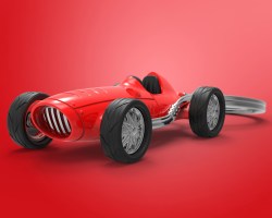 MTM - KLÍČENKA - Retro formule červená (5/16)