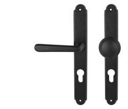 NI - ALT WIEN Štít NB - Černá strukturovaná - klika/klika - WC klíč - 72 mm (5/8)