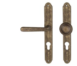 NI - ALT WIEN Štít OBA - Antik bronz - PZ otvor pro vložku - 72 mm - koule/klika pravá (6/8)