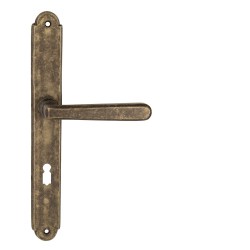 NI - ALT WIEN Štít OBA - Antik bronz - PZ otvor pro vložku - 90 mm - koule/klika pravá (2/7)