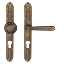 NI - ALT WIEN Štít OBA - Antik bronz - PZ otvor pro vložku - klika/klika - 90 mm (5/7)