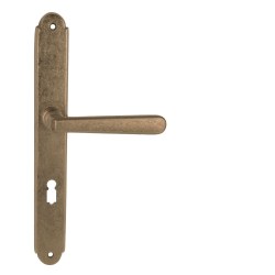 NI - ALT WIEN Štít OBMP - Staromosaz matný lak - klika/klika - WC klíč - 72 mm (3/8)