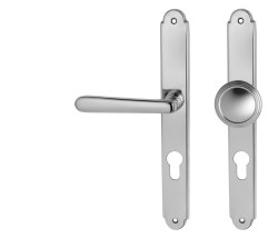 NI - ALT WIEN Štít OC - Chrom lesklý - BB otvor pro klíč - klika/klika - 72 mm (5/8)