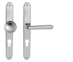 NI - ALT WIEN Štít OC - Chrom lesklý - BB otvor pro klíč - klika/klika - 72 mm (6/8)