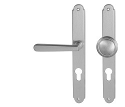NI - ALT WIEN Štít OCS - Chrom broušený - BB otvor pro klíč - klika/klika - 90 mm (4/7)
