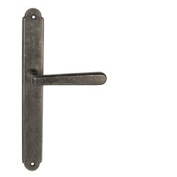 NI - ALT WIEN Štít OGA - Antik šedá - PZ otvor pro vložku - 72 mm - koule/klika levá (7/8)