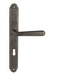 NI - ALT WIEN Štít OGA - Antik šedá - PZ otvor pro vložku - 72 mm - koule/klika pravá (3/8)