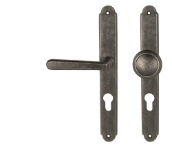 NI - ALT WIEN Štít OGA - Antik šedá - PZ otvor pro vložku - 72 mm - koule/klika pravá (6/8)