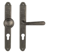 NI - ALT WIEN Štít OGA - Antik šedá - PZ otvor pro vložku - klika/klika - 90 mm (5/7)