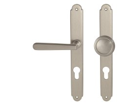NI - ALT WIEN Štít ONS - Nikl broušený - PZ otvor pro vložku - klika/klika - 72 mm (5/8)