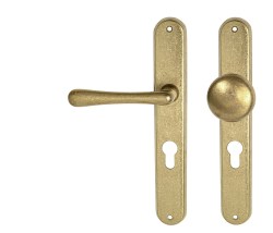 NI - ELEGANT NAT - Natural mosaz nelakovaná - BB otvor pro klíč - klika/klika - 72 mm (5/8)