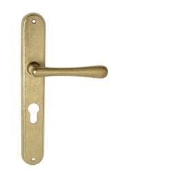 NI - ELEGANT NAT - Natural mosaz nelakovaná - PZ otvor pro vložku - 72 mm - koule/klika levá (4/8)