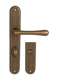 NI - ELEGANT OBMP - Staromosaz matný lak - PZ otvor pro vložku - klika/klika - 72 mm (4/8)