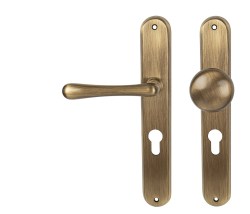 NI - ELEGANT OGR - Bronz česaný lesklý - BB otvor pro klíč - klika/klika - 72 mm (5/8)