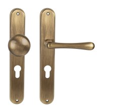 NI - ELEGANT OGR - Bronz česaný lesklý - BB otvor pro klíč - klika/klika - 72 mm (6/8)