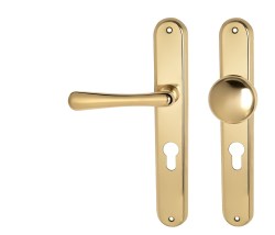 NI - ELEGANT OLV - Mosaz leštěná lakovaná - BB otvor pro klíč - klika/klika - 72 mm (5/8)