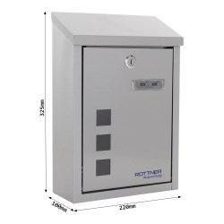 RR - POŠTOVNÍ SCHRÁNKA - CASA - T06047 Inox (10/12)