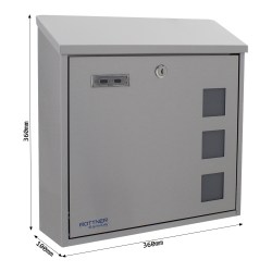 RR - POŠTOVNÍ SCHRÁNKA - MURO - T06048 Inox (5/12)