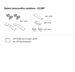 SC - POSUVNÝ SYSTÉM SERIES 100 SILENT 120 KG  - SC – posuvný systém SERIES 100 SILENT pro jednokřídlé dveře 1D 1500/120 (6/6)
