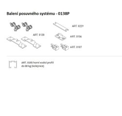 SC - POSUVNÝ SYSTÉM SERIES 100 SILENT 80 KG  - SC – posuvný systém SERIES 100 SILENT pro jednokřídlé dveře 1D 1500/80 (8/8)