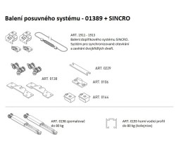 SC - POSUVNÝ SYSTÉM SERIES 100 SILENT 80 KG SP + SINCRO (3/6)