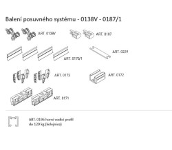 SC - POSUVNÝ SYSTÉM SERIES 100 SILENT GLASS 120 KG - - SC – posuvný systém SERIES 100 SILENT GLASS pro jednokřídlé dveře 1D 1500/120 (6/6)