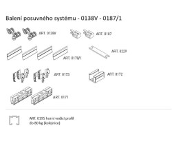 SC - POSUVNÝ SYSTÉM SERIES 100 SILENT GLASS 80 KG - - SC – posuvný systém SERIES 100 SILENT GLASS pro jednokřídlé dveře 1D 1500/80 (6/6)