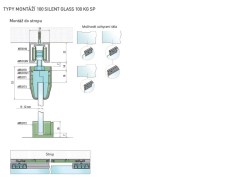SC - POSUVNÝ SYSTÉM SERIES 100 SILENT GLASS S 100 KG SP - - SC – posuvný systém SERIES 100 SILENT GLASS S pro jednokřídlé dveře 1D 1500/100 SP (5/6)