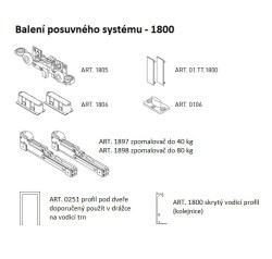 SC - POSUVNÝ SYSTÉM SERIES HIDDEN 40/80 KG SP (4/16)