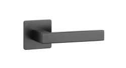 SH - KVADRAT - HR 1760 3SM BS - Černá matná - rozety BB - klika/klika (5/6)