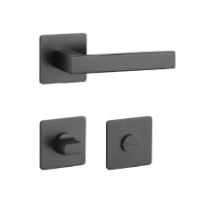 SH - KVADRAT - HR 1760 3SM BS - Černá matná - rozety PZ - klika/klika (4/6)