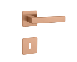 SH - KVADRAT - HR 1760 3SM CUM PVD - Měď matná PVD - rozety PZ - klika/klika (3/6)