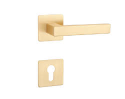 SH - KVADRAT - HR 1760 3SM OLS - Mosaz broušená - rozety WC - klika/klika (4/6)