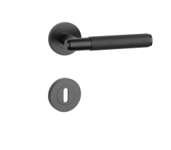 SH - OVAL - R 1741 PRO 8 MM BS - Černá matná - klika/klika - rozety PZ (3/6)