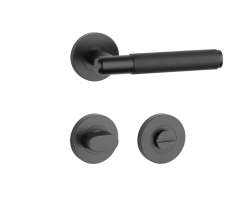 SH - OVAL - R 1741 PRO 8 MM BS - Černá matná - klika/klika - rozety PZ (4/6)