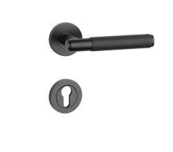 SH - OVAL - R 1741 PRO 8 MM BS - Černá matná - rozety BB - klika/klika (3/6)