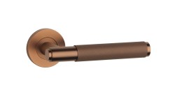 SH - OVAL - R 1741 PRO 8 MM CUM PVD - Měď matná PVD - klika/klika - rozety PZ (5/6)
