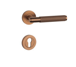 SH - OVAL - R 1741 PRO 8 MM CUM PVD - Měď matná PVD - klika/klika - rozety WC (4/6)
