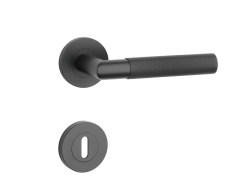 SH - OVAL - R 1742 PRO 8 MM BS - Černá matná - klika/klika - rozety PZ (3/6)