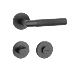 SH - OVAL - R 1742 PRO 8 MM BS - Černá matná - klika/klika - rozety PZ (4/6)
