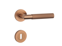 SH - OVAL - R 1742 PRO 8 MM CUM PVD - Měď matná PVD - klika/klika - bez spodní rozety (3/6)