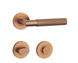 SH - OVAL - R 1742 PRO 8 MM CUM PVD - Měď matná PVD - klika/klika - rozety PZ (4/6)