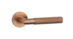 SH - OVAL - R 1742 PRO 8 MM CUM PVD - Měď matná PVD - klika/klika - rozety PZ (5/6)