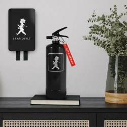 SN - HASICÍ PŘÍSTROJ 2 KG Černá lesklá / stříbrný lesklý emblém (13/14)