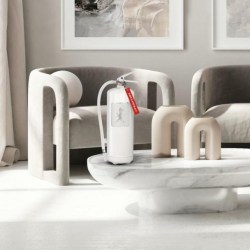SN - HASICÍ PŘÍSTROJ 6 KG Bílá lesklá / stříbrný lesklý emblém (2/6)