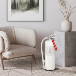 SN - HASICÍ PŘÍSTROJ 6 KG Bílá lesklá / stříbrný lesklý emblém (6/6)