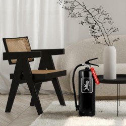 SN - HASICÍ PŘÍSTROJ 6 KG Černá lesklá / stříbrný lesklý emblém (3/6)