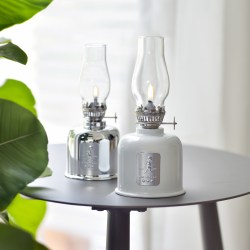 SN - OLEJOVÁ LAMPA Bílá lesklá / stříbrný lesklý emblém (3/6)
