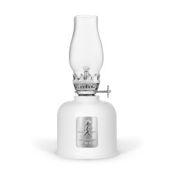 SN - OLEJOVÁ LAMPA Bílá lesklá / stříbrný lesklý emblém (4/6)