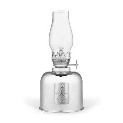 SN - OLEJOVÁ LAMPA Stříbrná lesklá / stříbrný lesklý emblém